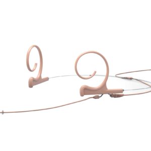 DPA d:fine? CORE 4166 Slim Omni Flex Headset Mic, 110 mm Boom, Brown, MicroDot - Image 1