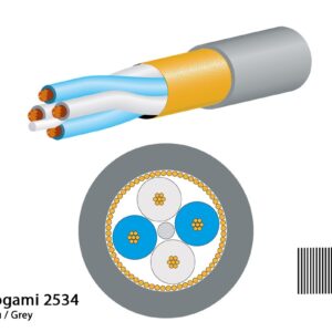 Mogami 2534 Mikrofonkabel, Neglex Quad, ? 6,0 mm, grau, per Meter - Image 1