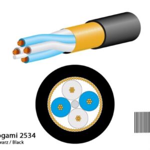 Mogami 2534 Mikrofonkabel, Neglex Quad, ? 6,0 mm, schwarz, 100m Rolle - Image 1