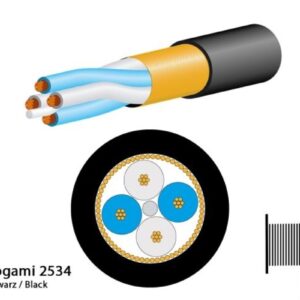 Mogami 2534 Mikrofonkabel, Neglex Quad, ? 6,0 mm, schwarz, 200m Spule - Image 1