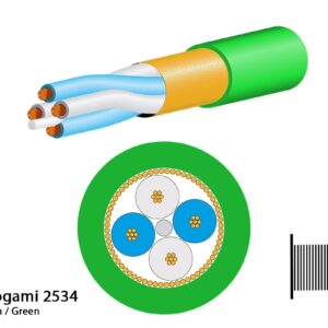 Mogami 2534 Mikrofonkabel, Neglex Quad, ? 6,0 mm, gr?n, 200m Spule - Image 1