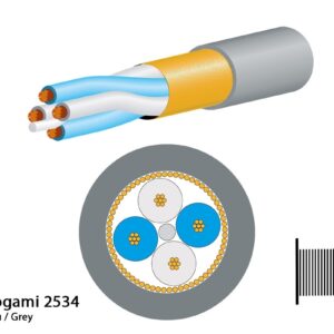 Mogami 2534 Mikrofonkabel, Neglex Quad, ? 6,0 mm, grau, 200m Spule - Image 1