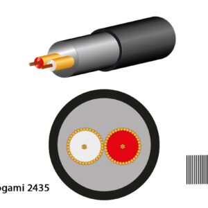 Mogami 2435 Mikrofonkabel, Einzelabschirmung, ? 6,0 mm, schwarz, 100m Rolle