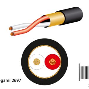 Mogami 2697 Miniatur Mikrofonkabel, ? 2,5 mm, schwarz, per Meter - Image 1