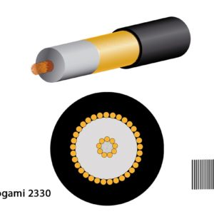Mogami 2330 Mikrofonkabel, unsymmetrisch, ? 3,0 mm, schwarz, 100m Rolle