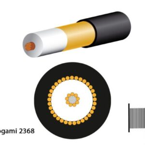 Mogami 2368 Mikrofonkabel, unsymmetrisch, ? 2,0 mm, schwarz, 200m Spule