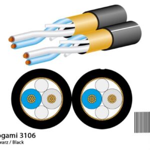 Mogami 3106 Stereo Mikrofonkabel, ? 2 x 4,8 mm, schwarz, 100m Rolle - Image 1