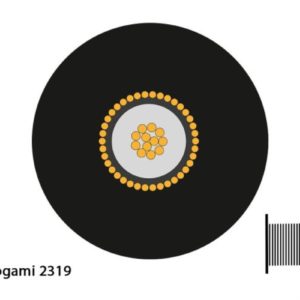 Mogami 2319 Gitarrenkabel, ? 5,0 mm, schwarz, 200m Spule