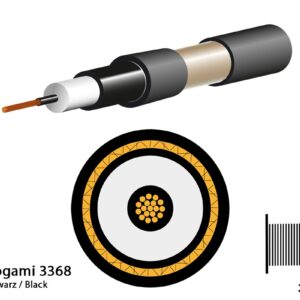 Mogami 3368 Gitarrenkabel, ? 8,0 mm, schwarz, per Meter - Image 1