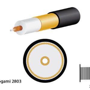 Mogami 2803 HiFi-Kabel, ? 3,6 mm, schwarz, per Meter - Image 1