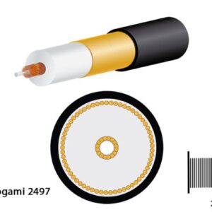 Mogami 2497 HiFi-Kabel, ? 8,0 mm, schwarz, per Meter