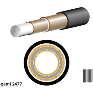Mogami 2477 HiFi-Lautsprecherkabel, ? 8,0 mm, schwarz, 50m Rolle