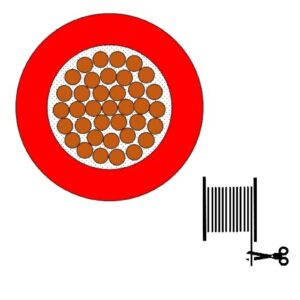 Mogami 2514 HiFi-Kabel intern, ? 1,7 mm, rot, per Meter - Image 1