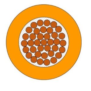 Mogami 2515 HiFi-Kabel intern, ? 2,0 mm, orange, 100m Rolle - Image 1
