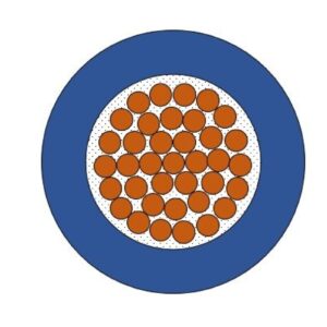 Mogami 2515 HiFi-Kabel intern, ? 2,0 mm, blau, 100m Rolle - Image 1