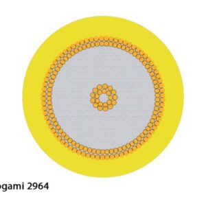 Mogami 2964 Koaxial, 75 Ohm, ? 4,8 mm, gelb, per Meter - Image 1