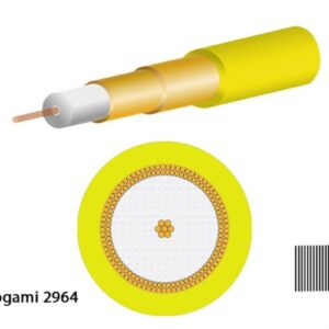 Mogami 2964 Koaxial, 75 Ohm, ? 4,8 mm, gelb, 200m Rolle - Image 1