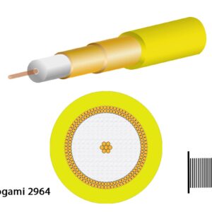 Mogami 2964 Koaxial, 75 Ohm, ? 4,8 mm, gelb, 200m Spule - Image 1