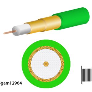 Mogami 2964 Koaxial, 75 Ohm, ? 4,8 mm, gr?n, 200m Spule - Image 1