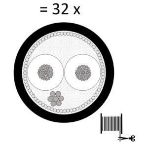Mogami 2938 Multicore-Kabel, analog, 32-Kanal, ? 21,7 mm, schwarz, per Meter - Image 1