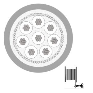 Mogami 2789 Steuerkabel, 8-Wege, #26AWG, Spiral Shield, ? 5,6 mm, schwarz, per Meter - Image 1