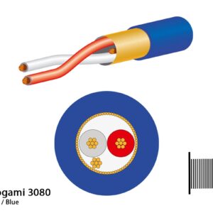 Mogami 3080 Digitalkabel, AES/EBU, 110 Ohm, ? 5.0 mm, blau, 200m Spule - Image 1