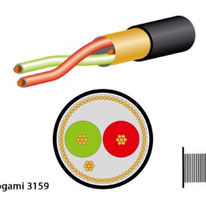 Mogami 3159 Digitalkabel, AES/EBU, Intern, 110 Ohm, ? 3.2 mm, schwarz, 200m Spule - Image 1