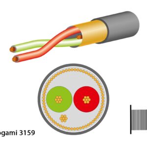 Mogami 3159 Digitalkabel, AES/EBU, Intern, 110 Ohm, ? 3.2 mm, grau, 200m Spule - Image 1