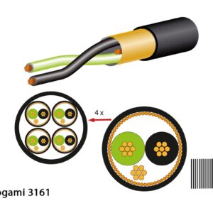 Mogami 3161 Multicore-Kabel, digital, 110 Ohm, 4-Kanal, ? 10.5 mm, schwarz, 50m Rolle - Image 1