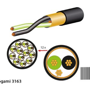 Mogami 3163 Multicore-Kabel, digital, 110 Ohm, 12-Kanal, ? 17.0 mm, schwarz, 50m Rolle - Image 1