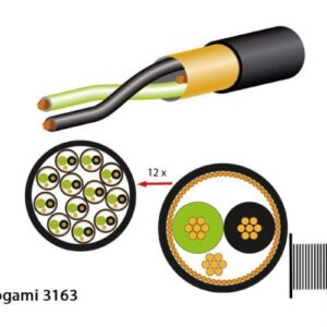 Mogami 3163 Multicore-Kabel, digital, 110 Ohm, 12-Kanal, ? 17.0 mm, schwarz, 300m Holztrommel - Image 1