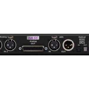 2 Analog In + 6 Analog Out + 8X8 Optical + AES I/O + 2-CH SPDIF SE