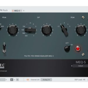 Apogee FX Pultec MEQ-5 - Mid-Range Equalizer