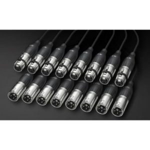ALVA Analog Multicore Kabel, 8x XLR male / 8x XLR female, 2m