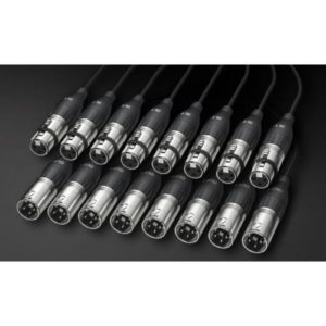 ALVA Analog Multicore Kabel, 8x XLR male / 8x XLR female, 5m