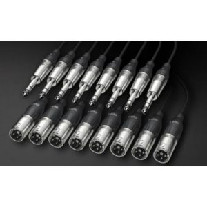 ALVA Analog Multicore Kabel, 8x XLR male / 8x TRS, 2m