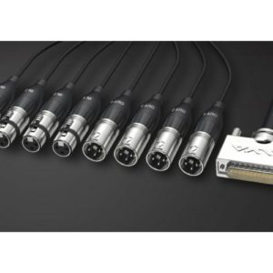 ALVA AES/EBU Multicore Kabel, D-Sub25 / 4x XLRm+4x XLRf, 5m