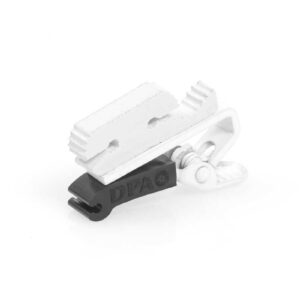Clip mit doppeltem Verschluss f?r Lavalier, Weiss