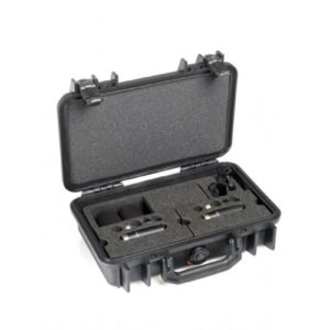 4006C Stereo-Paar mit Clips und Windschutz in Peli Case