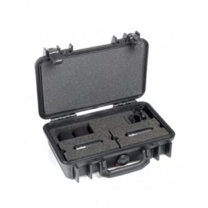 4011C Stereo-Paar mit Clips und Windschutz in Peli Case