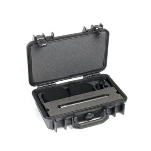 4015A Stereo-Paar mit Clips und Windschutz in Peli Case
